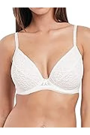 Freya Dames Soiree Lace Gewatteerde Plunge BH, Wit, 75F