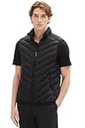 TOM TAILOR TOM KLEERMAKER lichtgewicht gewatteerd herengilet met opstaande kraag van gerecycled polyester