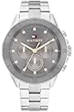 Tommy Hilfiger Analoog multifunctioneel kwartshorloge voor dames met roestvrijstalen armbanden
