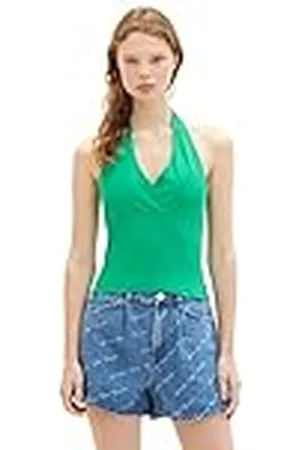 TOM TAILOR Basic haltertop voor dames, , L
