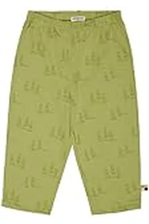 loud + proud Uniseks kinderdruk, GOTS-gecertificeerde broek, avocado, 86/92