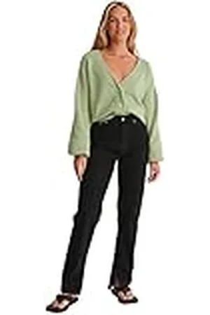 NA-KD Oversized gebreide cardigan voor dames, , XXS