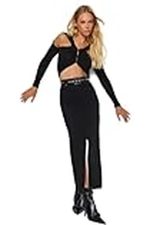 Trendyol Dames A-lijn Denim Rok, , 32, , 58 NL