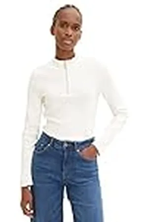 TOM TAILOR Dames T-shirt met lange mouwen 1035379, , XL