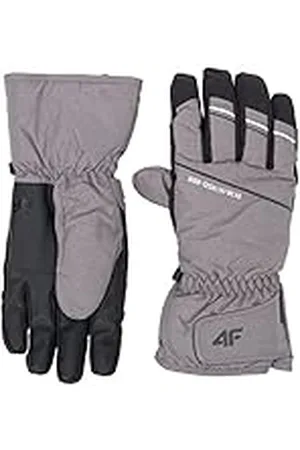 4F SKI handschoenen REM002 jeans, grijs melange, L voor heren, , L