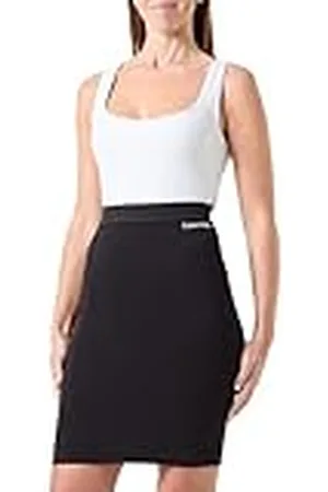 Calvin Klein Jeans Dames Milano Logo Elastische Rok J20J224862 Andere rokken, Zwart (Ck Black), XXS, , XXS