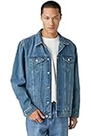 Koton Heren Basic Jean Jacket Buttoned Pocket Gedetailleerde Klassieke Neck, , M