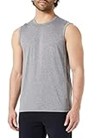 Champion Athletic C-Sport Quick Dry Micromesh Metallic Logo S/L Tanktop, Zwart Melange, S, Heren