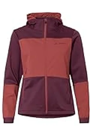 Vaude Dames Qimsa Softshell jas met capuchon, zwarte bes, 40, , 66
