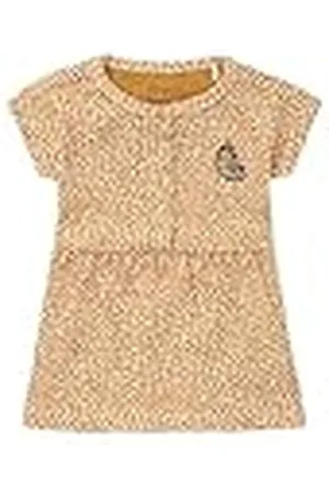 Noppies Baby Amber Gold-P888, meisjesjurk, korte mouwen, Aligarh allover print, maat 56