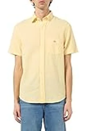 GANT REG COTTON LINEN SS SHIRT, , XXL
