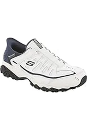 Skechers Afterburn M fit Grill Captain Sportschoenen voor heren, Wit/Navy, 44 EU