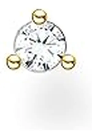 Thomas Sabo Enkele oorknopjes Witte steen Verguld zilver H2197-414-14