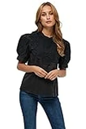 Minus Dames Victoria Blouse, Zwart, 6