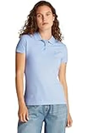 Tommy Hilfiger Dames TJW SLIM ESSENTIAL POLO SS S/S Polo, Blauw, L, , L