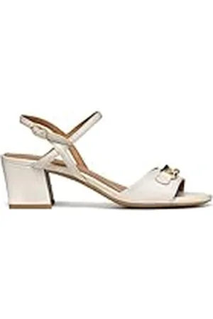 Geox D New ERAKLIA 50 sandalen met hak voor dames, LT zand, 36,5 EU, , 36.5 EU
