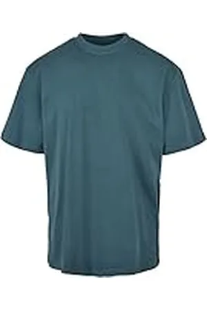 Urban classics T-shirt met lange mouwen voor heren, blauwgroen, XXL