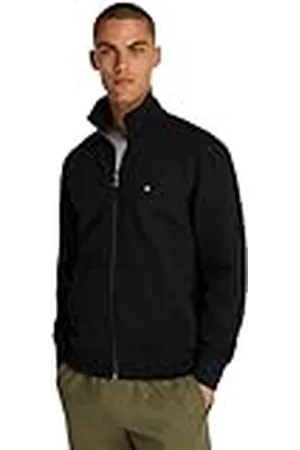 Tommy Hilfiger Heren ESSENTIAL FLEECE ZT STAND COLLAR MW0MW38083 Zip Through Sweatshirt, Zwart, S, , S