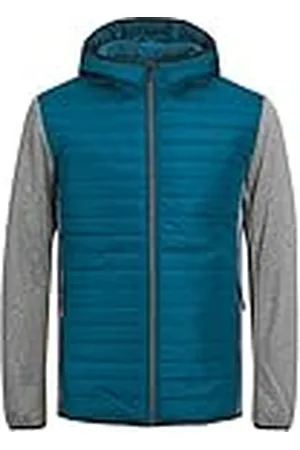 JACK & JONES Heren JJEMULTI Quilted Jacket NOOS Gewatteerde jas, Sailor Blue/Detail: Grey Melange Sleeve, L, , L