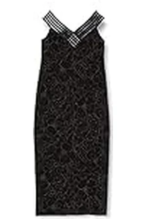 Gina Bacconi Dames Metallic Crêpe Maxi Jurk Cocktail, , 42 NL