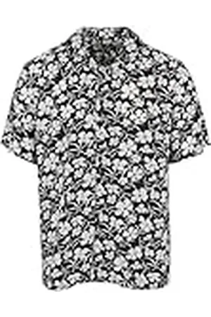 Urban classics Herenshirt Viscose AOP Resort Shirt, casual overhemd voor mannen, met bloemenprint, verkrijgbaar in vele kleurvarianten, maten XS-5XL, , S