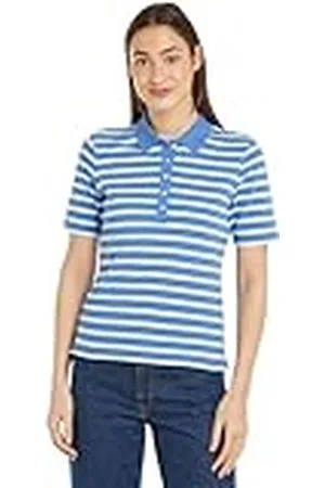 Tommy Hilfiger Dames 1985 Reg Pique Stripe Polo Ss S/S polo