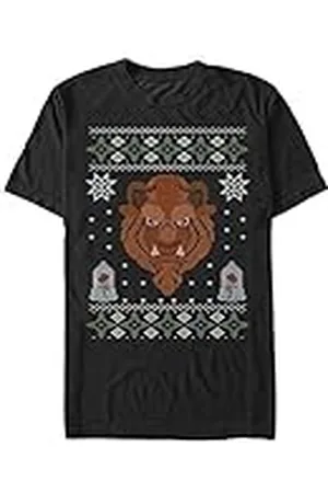 Disney Beauty & The Beast - The Ugly Beast Unisex Crew neck T-Shirt Black XL
