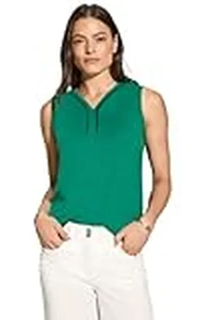 CECIL Top met paspelband, , XL
