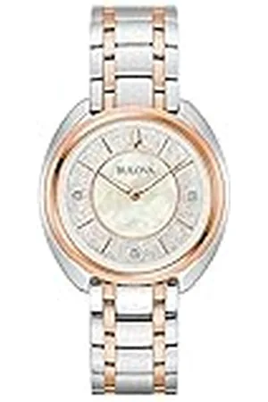BULOVA Analoog kwartshorloge voor dames, met roestvrijstalen armband 98P219, , armband