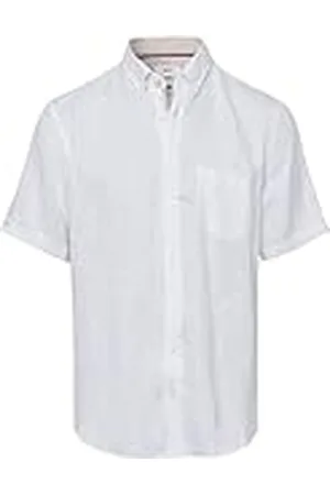 Brax Heren Style Dan U AIRWASHED linnen overhemd met korte mouwen, , S, , S