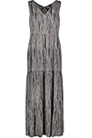 Taifun Dames 380323-11107 jurk, zwart met patroon, 34, , 34