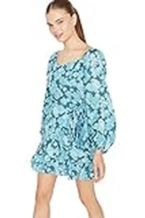 Trendyol Dames Woman Design Midi Jile V-hals gebreide jurk, , 42