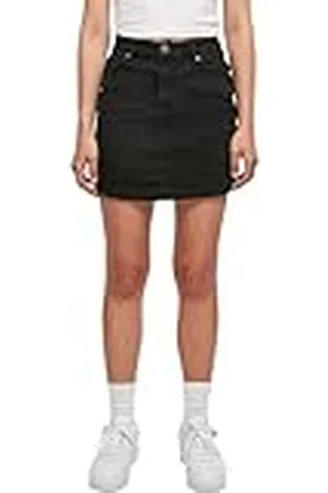 Urban classics Damesrok van biologisch katoen, korte jeansrok voor dames, organisch stretch denim mini-rok, verkrijgbaar in 4 kleuren, maten 26-34, , 29