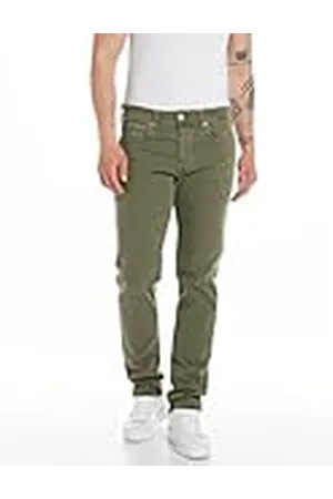 Replay Grover Slim Straight Leg Jeans voor heren, , 33W / 30L