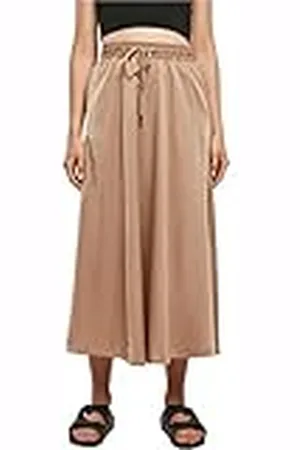Urban classics Dames Dames Satijnen Midi Skirt, , 5XL, , 5XL