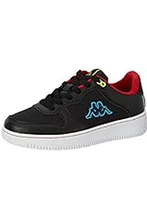 Kappa Maserta Kid Logo, sportschoenen voor kinderen, zwart-rood, 30 EU