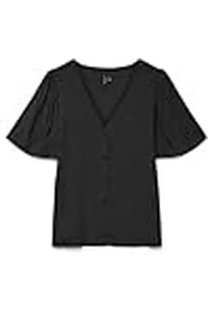 VERO MODA Vmalba SS V-hals shirt WVN Ga Noos, , XL