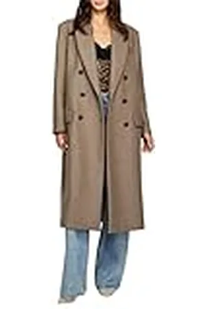 Sisley Womens 2HCLLN02V Wool Coat, Sand 901, 36, , 36