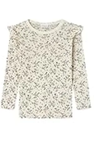 NAME IT Nmfwomi Ls Top shirt met lange mouwen voor meisjes van wol, , 104 cm