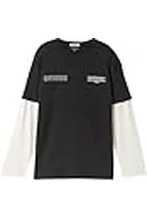 TOM TAILOR Oversized shirt met lange mouwen voor jongens en kinderen in twee-in-één look, , 140