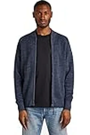 G-Star RAW Heren 3D Biker Zip Thru Knit Cardigan Sweater, , S