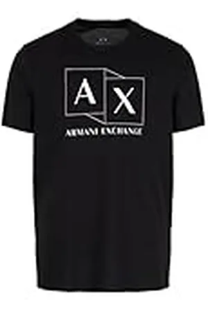 Armani Exchange Heren Slim Fit Mercerized Cotton Jersey Ax Box Logo Tee T-shirt, , XXL