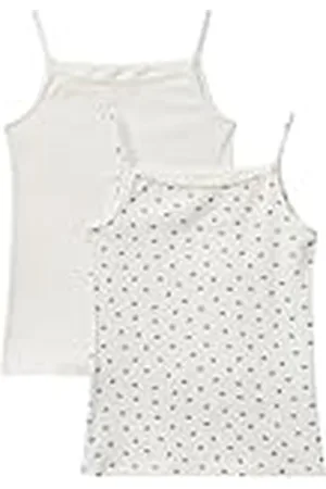 Benetton Set van 2 tanktops 378Y0H00L, crèmekleurig 60D, M voor meisjes, , M