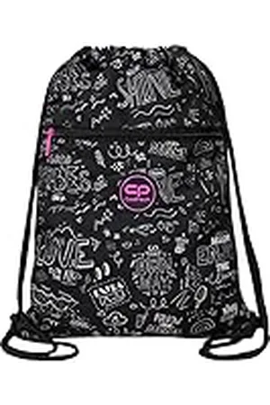 Coolpack B&W Scribble, sporttas met trekkoord, uniseks, kinderen, eenheidsmaat, Meerkleurig, Eén maat