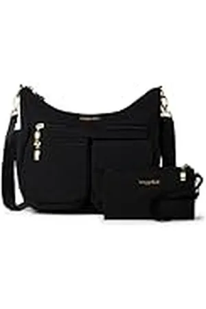 Baggallini Vrouwen moderne overal tas, zwarte W/gouden hardware, één maat