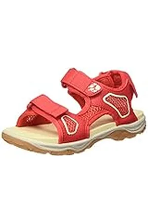 Jack Wolfskin Uniseks Kind TARACO BEACH SANDAL K , Rood / champagne, 38 EU