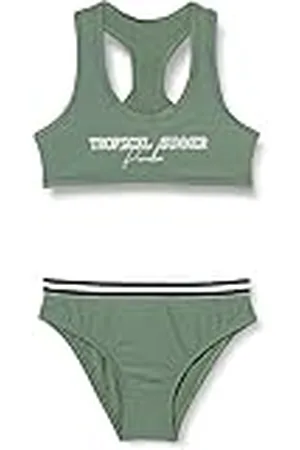 Haute Pression Tweedelig badpak voor meisjes, effen, schrijven, X9051, C05, T14A, , 14-16 Jaren