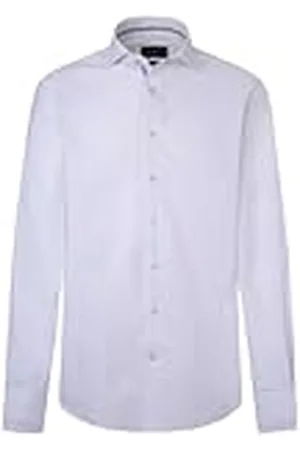 Hackett Heren Twill Eng Stripe Shirt, , XXL