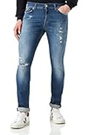 7 for all Mankind Heren JSD4K850CO Jeans, Mid Blue, 40