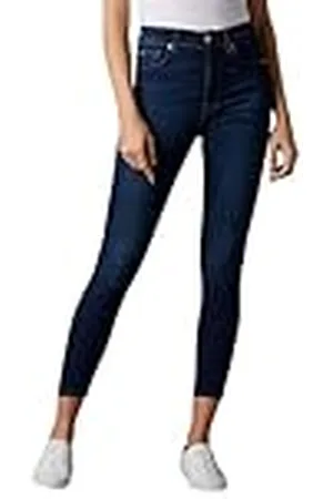 7 for all Mankind Aubrey Skinny Jeans voor dames, Blauw (Donkerblauw Dk), 28W x 27L